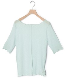 w closet | 切替メロー半袖プルオーバー(トップス)