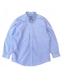 L.L.Bean / Cotton B.D Stripe Shirt / Lt.Blue × Navy ×White / Used