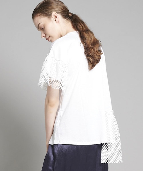 UN3D.（アンスリード）の「メッシュペプラムTシャツ（）」 - WEAR