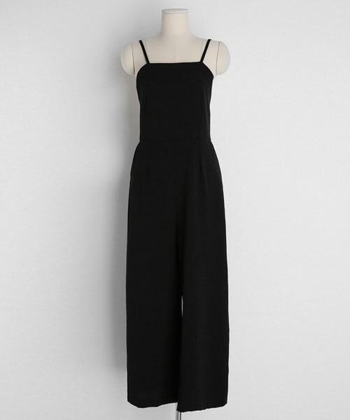 DHOLIC（ディーホリック）の「キャミソールオールインワン（つなぎ/オールインワン・レディース・ブルー/ブラック/ベージュ・FREE）」の2枚目の写真