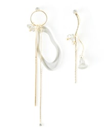 GRL | アシンメトリーデザインピアス(ピアス（両耳用）)
