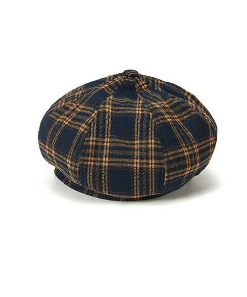 No Brand ノーブランド の チェック柄のかわいいラウンドフォルムベレー帽 ハンチング ベレー帽 Wear