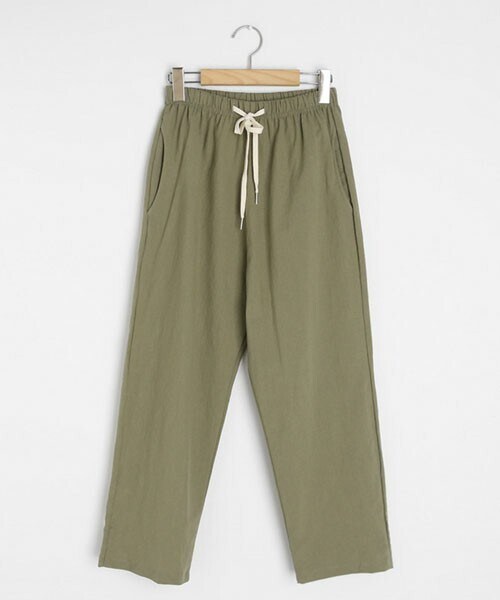 DHOLIC（ディーホリック）の「リネン混ドロストパンツ（その他パンツ・レディース・ベージュ/ブラウン/グレー/ブラック/グリーン・FREE）」の5枚目の写真