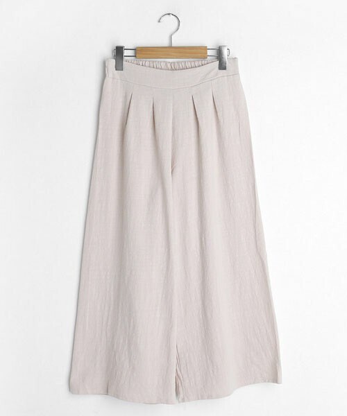 DHOLIC(ディーホリック)の「タックコットンワイドパンツ(その他パンツ・レディース・ブラウン/イエロー/ブラック/ベージュ/ホワイト・FREE)」の4枚目の写真