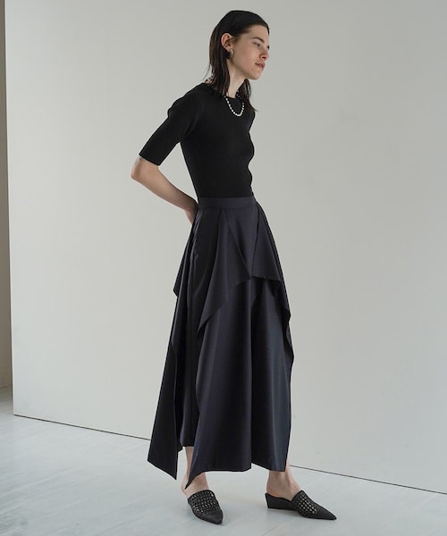 clane スクエアフリルスカート CLANE（クラネ）の「スクエアフリルスカート（）」 - WEAR