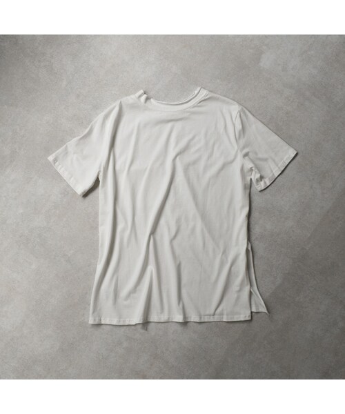 Lavish Gate(ラヴィッシュゲート)の「nh-tops-02157 ポケット付き カットオフ オーバーサイズ Tee ホワイト ダスティパープル ブラック(Tシャツ/カットソー・レディース・その他)」の11枚目の写真