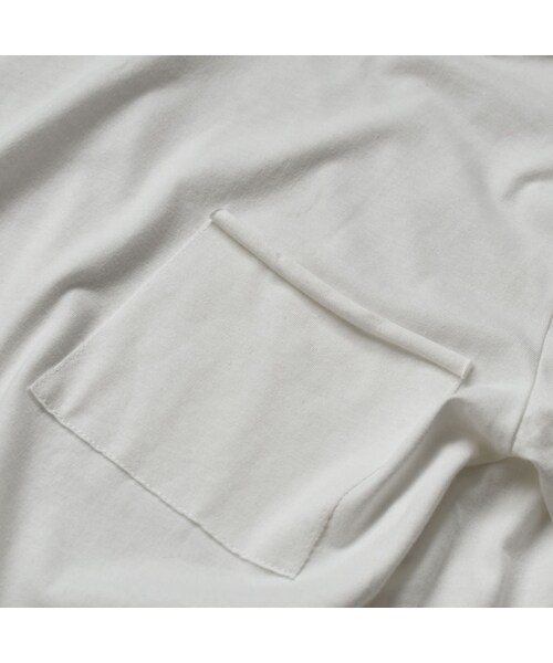 Lavish Gate(ラヴィッシュゲート)の「nh-tops-02157 ポケット付き カットオフ オーバーサイズ Tee ホワイト ダスティパープル ブラック(Tシャツ/カットソー・レディース・その他)」の13枚目の写真