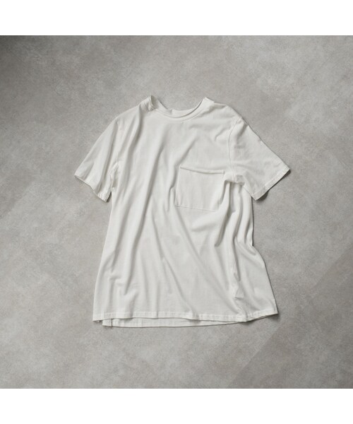 Lavish Gate(ラヴィッシュゲート)の「nh-tops-02157 ポケット付き カットオフ オーバーサイズ Tee ホワイト ダスティパープル ブラック(Tシャツ/カットソー・レディース・その他)」の8枚目の写真