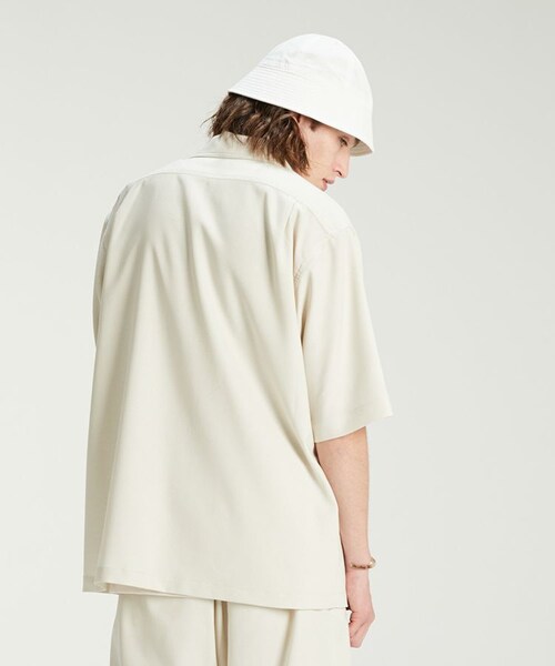 LIDNM（リドム）の「DRAPE WORK SHIRT（シャツ/ブラウス・メンズ・ホワイト系・MEDIUM/LARGE）」の4枚目の写真