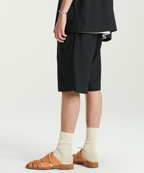 LIDNM（リドム）の「DRAPE SHORTS（その他パンツ・メンズ・ブラック系・SMALL/MEDIUM/LARGE）」の2枚目の写真