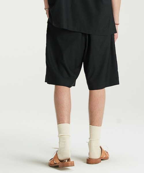 LIDNM（リドム）の「DRAPE SHORTS（その他パンツ・メンズ・ブラック系・SMALL/MEDIUM/LARGE）」の4枚目の写真