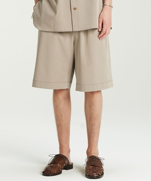 LIDNM(リドム)の「MELANGE SHORTS(その他パンツ・メンズ・ベージュ系・SMALL/MEDIUM/LARGE)」の1枚目の写真