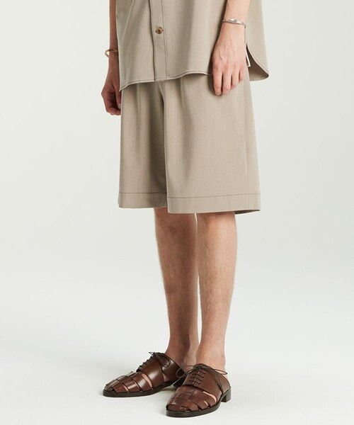 LIDNM(リドム)の「MELANGE SHORTS(その他パンツ・メンズ・ベージュ系・SMALL/MEDIUM/LARGE)」の2枚目の写真