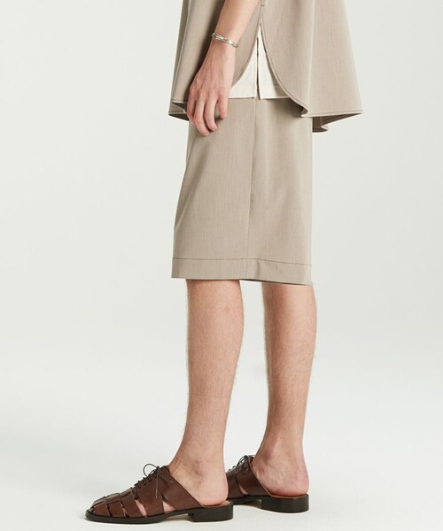 LIDNM(リドム)の「MELANGE SHORTS(その他パンツ・メンズ・ベージュ系・SMALL/MEDIUM/LARGE)」の3枚目の写真