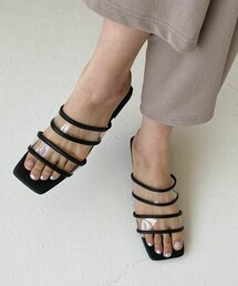 DHOLIC | クリアストラップフラットサンダル(サンダル)