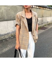 OpenCLOSE | タータンチェックjacket(その他アウター)