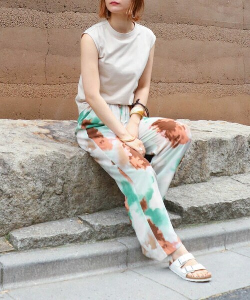 Sheson（シーズン）の「Sheson(シーズン)フレンチスリーブtシャツ（Tシャツ/カットソー・レディース・ブラウン/ブラック/ベージュ/ホワイト・FREE）」の4枚目の写真