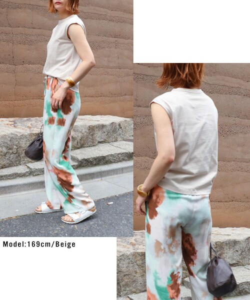 Sheson（シーズン）の「Sheson(シーズン)フレンチスリーブtシャツ（Tシャツ/カットソー・レディース・ブラウン/ブラック/ベージュ/ホワイト・FREE）」の9枚目の写真