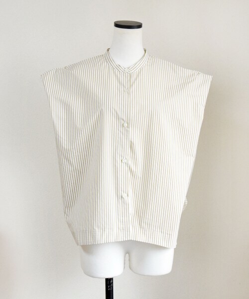 no brand（ノーブランド）の「バックタックストライプフレンチBL（シャツ/ブラウス・レディース・その他）」の7枚目の写真