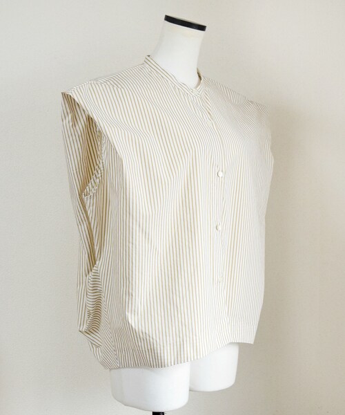 no brand（ノーブランド）の「バックタックストライプフレンチBL（シャツ/ブラウス・レディース・その他）」の8枚目の写真