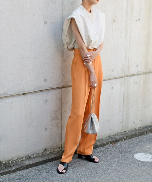 no brand（ノーブランド）の「バックタックストライプフレンチBL（シャツ/ブラウス・レディース・その他）」の2枚目の写真