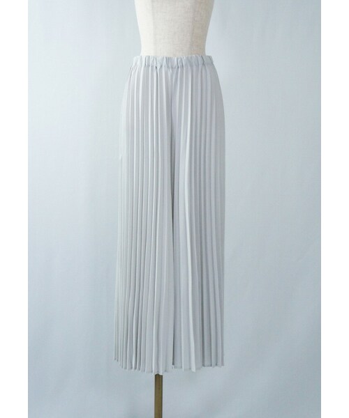 hunch(ハンチ)の「プリーツワイドパンツ(その他パンツ・レディース・グリーン/グレー/ブルー・M)」の2枚目の写真