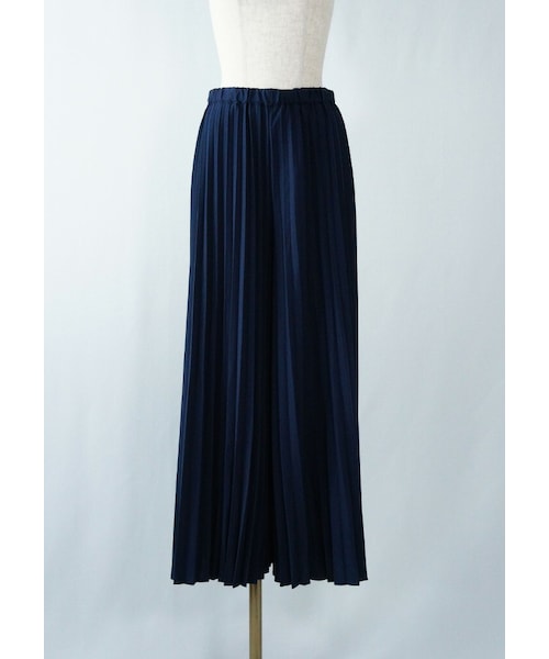 hunch(ハンチ)の「プリーツワイドパンツ(その他パンツ・レディース・グリーン/グレー/ブルー・M)」の3枚目の写真