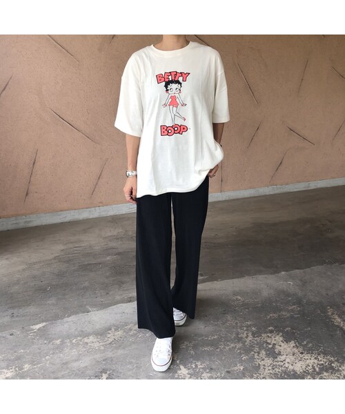 copine（コピン）の「7月9日再入荷！楽な着心地ウエストゴム！楊柳プリーツワイドパンツ(2color)【クリックポスト対象商品】（その他パンツ・レディース・その他）」の8枚目の写真