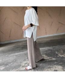 copine | 7月9日再入荷！楽な着心地ウエストゴム！楊柳プリーツワイドパンツ(2color)【クリックポスト対象商品】(その他パンツ)