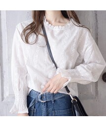 merrylatte | ビショップ袖レースブラウス(シャツ/ブラウス)