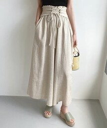 DHOLIC | ウエストレースアップフレアパンツ(その他パンツ)