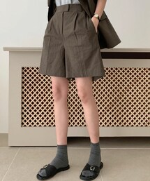 DHOLIC STYLE | [URBANROSY] タックワイドリネン混ショートパンツ(その他パンツ)