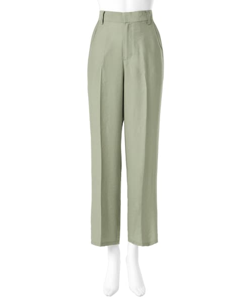 GRL（グレイル）の「リネンライクハイウエストストレートパンツ（その他パンツ・レディース・ラベンダー/アイボリー/ピンク/グリーン・S）」の3枚目の写真