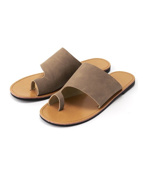 GRL（グレイル）の「フラットトングサンダル（サンダル・レディース・ベージュ/ブラウン/オフホワイト・24.5）」の3枚目の写真