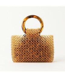 TSURU by Mariko Oikawa | 【TSURU by MARIKO OIKAWA】WOMEN ビーズバッグ Noisette acrylic resin beads WB-1206050(ハンドバッグ)