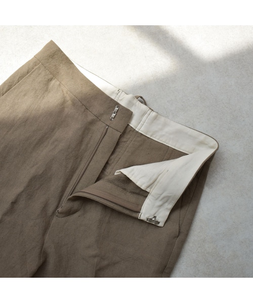 Lavish Gate(ラヴィッシュゲート)の「bottoms-04026 日本製 リネン バックレースアップ パンツ モカ グレイッシュブルー(その他パンツ・レディース・その他)」の15枚目の写真