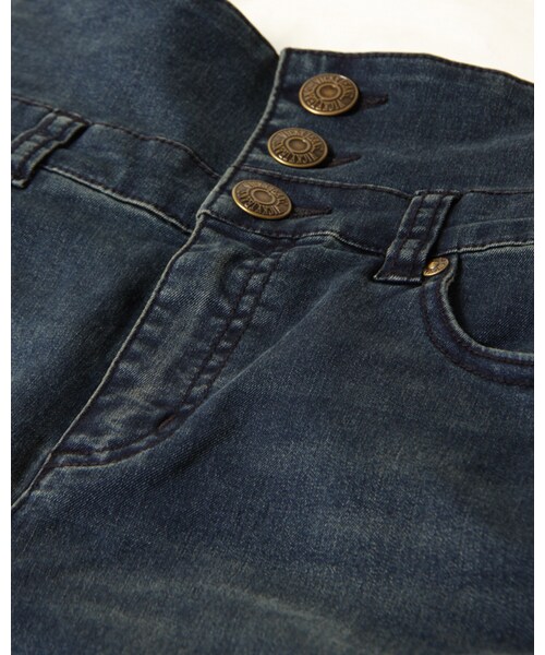 VICKY(ビッキー)の「スーパーストレッチハイウェストデニム(パンツ・レディース・ネイビー(05)・SS/S/M)」の5枚目の写真