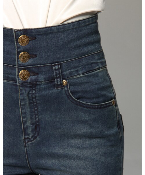 VICKY(ビッキー)の「スーパーストレッチハイウェストデニム(パンツ・レディース・ネイビー(05)・SS/S/M)」の3枚目の写真