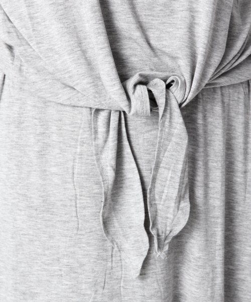 LOWRYS FARM（ローリーズファーム）の「ビジューマキシワンピースショートスリーブ（ワンピース/ドレス・レディース・ブラック/グレー/カーキ・Ｍ/Ｌ）」の9枚目の写真