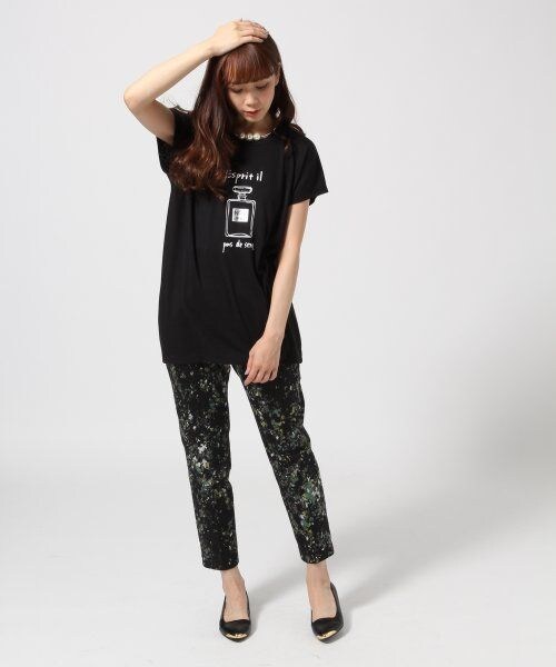 JEANASIS（ジーナシス）の「１４ＦＷムジガラトラウザー（パンツ・レディース・アイボリームジ/ブラックチェック/ボルドームジ/カモフラガラ/ハナガラ/ネイビームジ・S/M）」の16枚目の写真