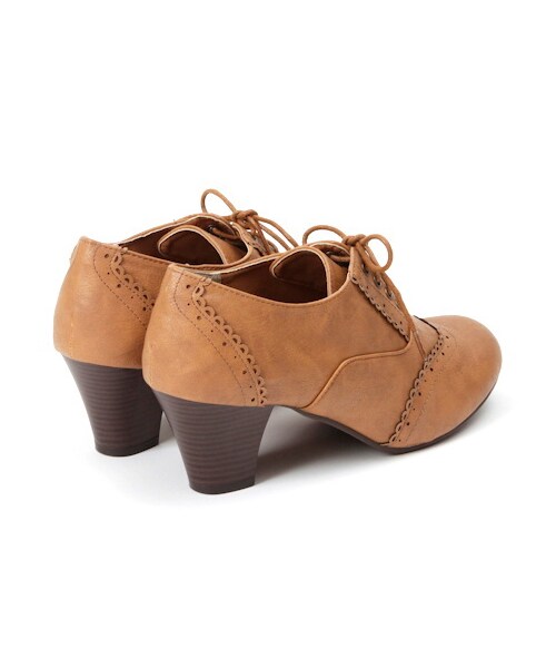 earth music&ecology（アースミュージックアンドエコロジー）の「レースアップブ-ティー（ブーティ・レディース・ブラウン/ダークブラウン/キャメル・22.5cm/23cm/23.5cm/24cm/24.5cm）」の2枚目の写真
