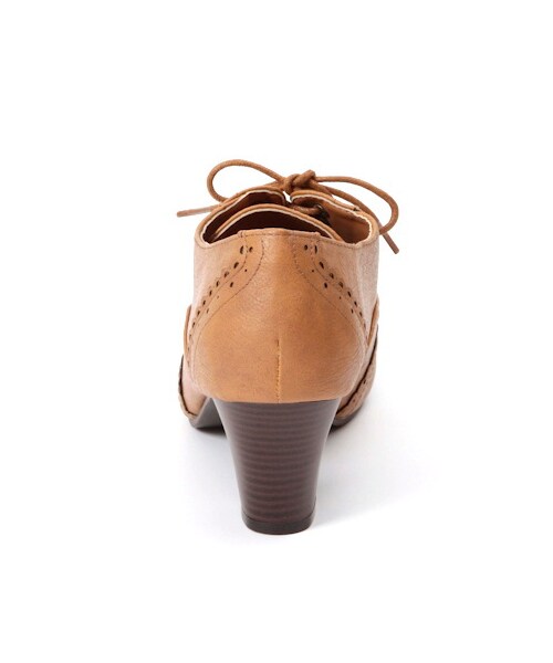 earth music&ecology（アースミュージックアンドエコロジー）の「レースアップブ-ティー（ブーティ・レディース・ブラウン/ダークブラウン/キャメル・22.5cm/23cm/23.5cm/24cm/24.5cm）」の3枚目の写真