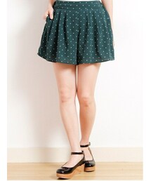 earth music&ecology | ・ドットプリントキュロット(パンツ)