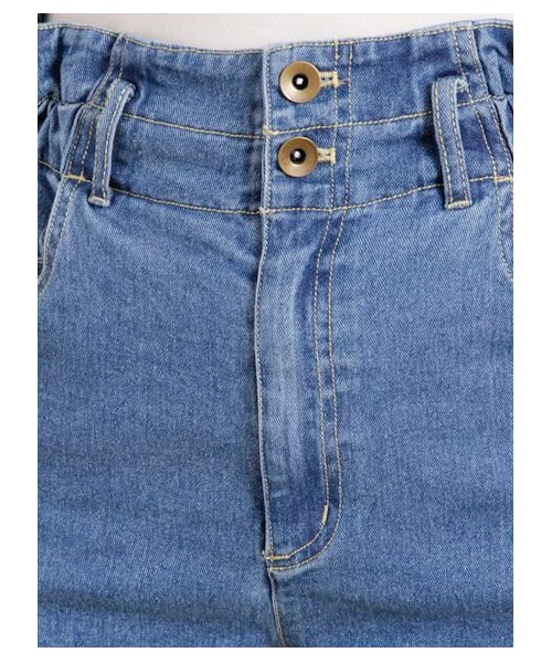 E hyphen world gallery（イーハイフンワールドギャラリー）の「ハイウエストショートパンツ（ショートパンツ・レディース・インディゴ/ライトインディゴ・F）」の6枚目の写真