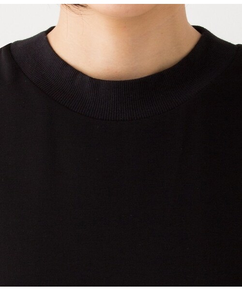 ADAM ET ROPE'（アダムエロペ）の「ハイネッククロップドノースリーブ（トップス・レディース・ブラック/チャコール/ホワイト・38）」の7枚目の写真