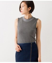 ADAM ET ROPE' | ハイネッククロップドノースリーブ(トップス)