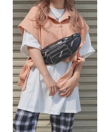 A.D.G | Side Ribbon Vest＋T-shirts Onepiece 2P SET (sherbet orange)(Tシャツ/カットソー)