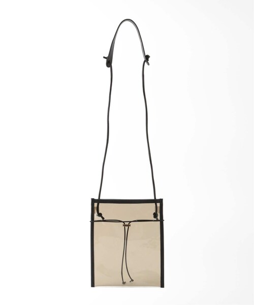 B.C STOCK（ベーセーストック）の「ドロストコードPVCショルダーBAG（バッグ・ブラック/フリー/在庫あり/(001)）」の5枚目の写真