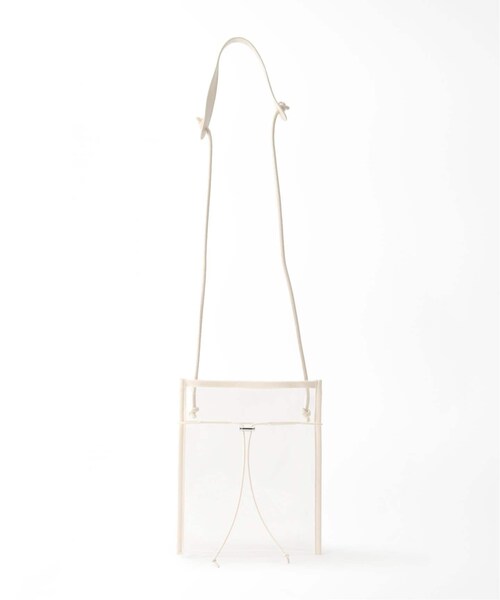 B.C STOCK（ベーセーストック）の「ドロストコードPVCショルダーBAG（バッグ・ブラック/フリー/在庫あり/(001)）」の2枚目の写真