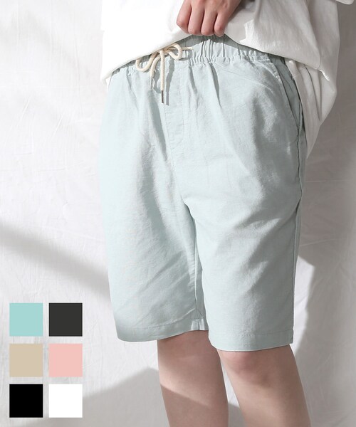BOYSHE（ボーイシー）の「麻バンディング5分丈ショートパンツ【5 color】（その他パンツ・レディース・その他）」の2枚目の写真